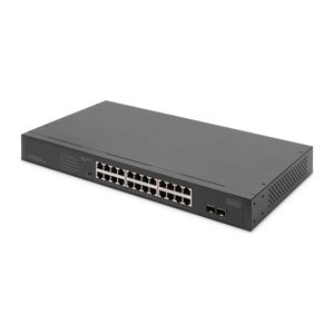 DIGITUS Switch 24-Port Gigabit Unmanaged schwarz