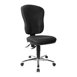 Topstar Bürostuhl Steel Point 80, 8189 BB0 Stoff schwarz, Gestell chrom