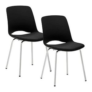 Mayer Besucherstühle 2521_01 schwarz Kunststoff, 2 St.
