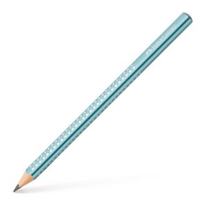 FABER-CASTELL Jumbo Sparkle Bleistift B ocean blue, 1 St.