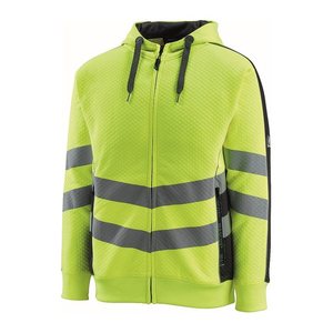 MASCOT® unisex Warnschutz-Langarmshirt Corby gelb, schwarz Größe S, 1 St.