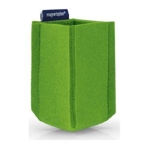magnetoplan Stiftehalter magnetoTray SMALL grün Filz 6,0 x 6,0 x 10,0 cm
