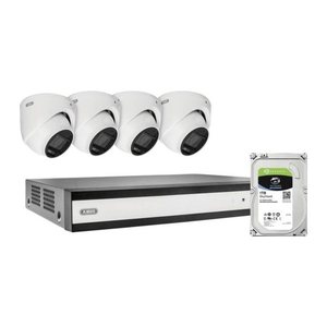 ABUS Analog-Video-Set: 4 Mini-Dome-Kameras + NVR TVVR33803