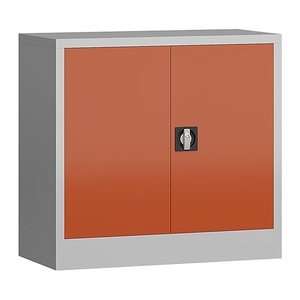 ClassiX Stahlschrank X-530304 feuerrot, lichtgrau 1 Fachboden 80,0 x 38,0 x 75,0 cm, aufgebaut, 1 St.