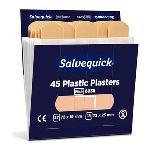 Salvequick® Pflaster Plastic 1009036 beige, 45 St.