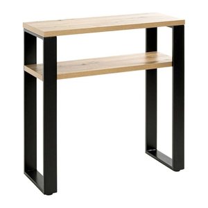 HAKU Möbel Konsolentisch rechteckig MDF-Platte schwarz, braun 70,0 x 28,0 x 75,0 cm, 1 St.
