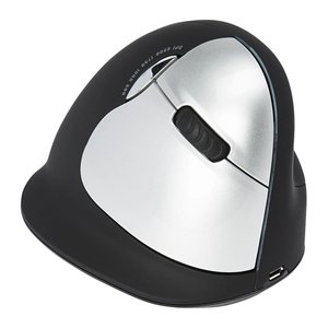 r-go HE Ergo Vertical Mouse Größe L rechts Maus ergonomisch kabellos schwarz, silber