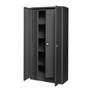 Aktenschrank SET- 2 in 1 – Tiefschwarz / Tiefschwarz