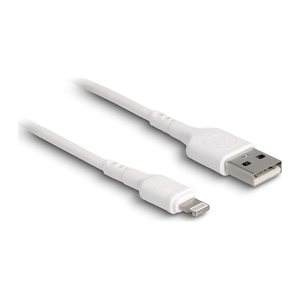 DELOCK USB Ladekabel für iPhone, iPad, iPod weiß 30 cm