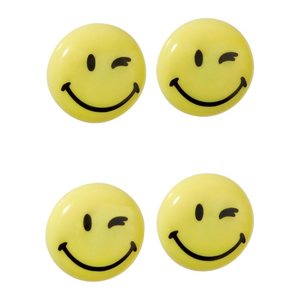 FRANKEN Happy Magnets Magnete Motiv, Kunststoff Ø 4,0 cm, 4 St.