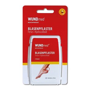 WUNDmed® Blasenpflaster Ferse 02-136 transparent 6,8 x 4,3 cm, 3 St.