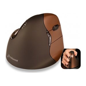 BAKKER ELKHUIZEN Evoluent4 Small Wireless Maus ergonomisch kabellos kupfer, schwarz