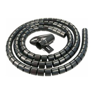 LINDY Kabelspirale flexibel 25mm Durchmesser schwarz