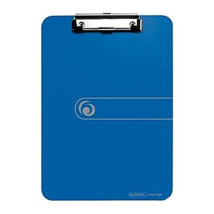 herlitz Klemmbrett easy orga 100436086 DIN A4 opak blau Kunststoff, 1 St.