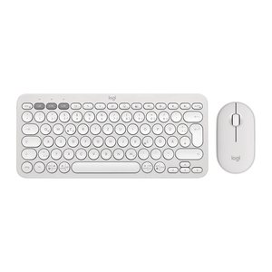 Logitech Wireless Keyboard+Mouse Pebble 2 Combo white