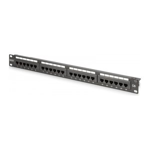 DIGITUS Patchpanel 1U 24-Port LSA Cat6 8P8C ungeschirmt
