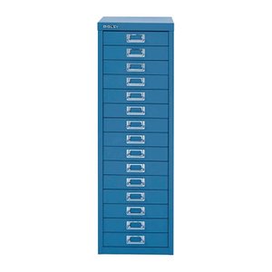 BISLEY MultiDrawer™ L3915 Schubladenschrank blau 15 Schubladen 27,8 x 38,0 x 85,7 cm, 1 St.