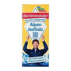 Bad Reichenhaller  Alpenjodsalz mit Fluorid + Folsäure Salz, 500,0 g