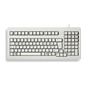 CHERRY MX1800 Tastatur Wired DE MX schwarz TKL 96% hellgrau