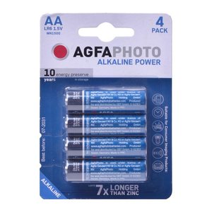 AgfaPhoto Batterie Alkaline Power -AA LR06 Mignon 4St.