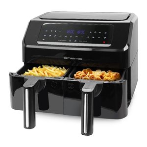 Emerio Heißluftfritteuse, Smart Fryer, 3,6+3,6L, Cool touch