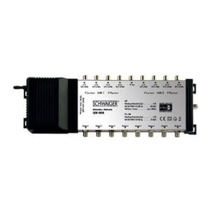 Schwaiger SAT-Multischalter 9/8 2 Satelliten Silber