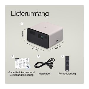 EPSON EF-21G, 3LCD Kurzdistanz-Beamer, 1.000 Lumen