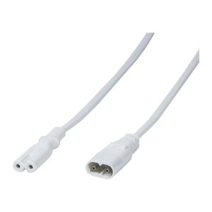 Logilink Stromkabel Verlängerung, 2m, weiß
