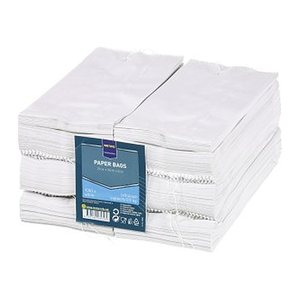 METRO PROFESSIONAL Faltenbeutel weiß 10,0 x 21,0 cm, 1.000 St.