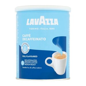 LAVAZZA Caffé Decaffeinato entkoffeiniert  Kaffee, gemahlen, Arabica- und Robustabohnen mild, 250 g