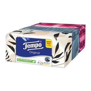 Tempo Taschentücherbox Original 4-lagig weiß, 3x 100 Tücher