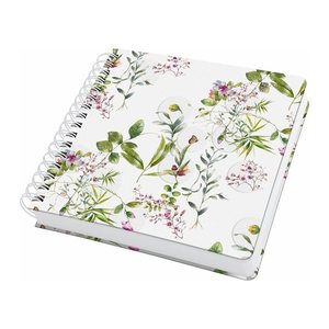 SIGEL Notizbuch mit Spirale Jolie® ca. DIN A5 blanko, grün, violett, weiß, pink Hardcover 240 Seiten, 1 St.
