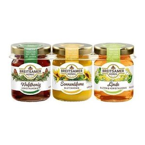 BREITSAMER HONIG  Der klassische Dreierlei Honig, 3x 67,0 g