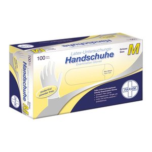 Medi-Inn® unisex Einmalhandschuhe white grip transparent Größe M, 100 St.