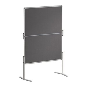 FRANKEN Moderationswand PRO klappbar 120,0 x 150,0 cm grau