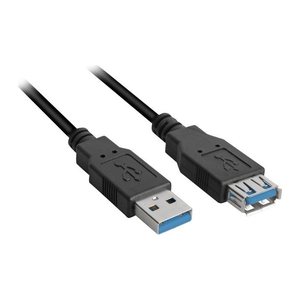 Sharkoon Kabel USB 3.0 Verlängerung 1,0m schwarz