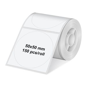 Olympia Etikettenrolle für PM220 rund weiss