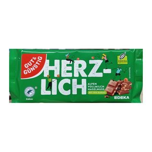 GUT&GÜNSTIG HERZLICH Schokolade 100,0 g, 1 St.