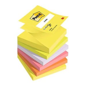 Post-it® Z-Notes Haftnotizen R330NR farbsortiert, 6 Blöcke