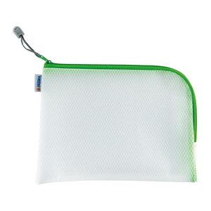HERMA Reißverschlussbeutel DIN A5 transparent/grün, 1 St.