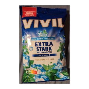 VIVIL® Extra Stark ohne Zucker Bonbons 33 St./ 120,0 g, 1 Pack