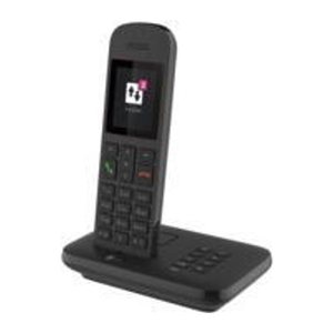 Telekom Sinus A12 Schnurloses Telefon mit Anrufbeantworter schwarz