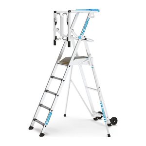 ZARGES Podestleiter ZAP Safemaster Max S silber 5 Stufen