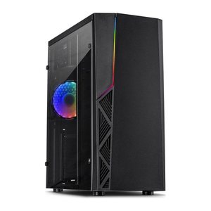 Inter-Tech Gaming-Gehäuse B-02 120mm RGB-Lüfter,LED-Streifen retail