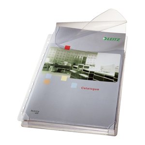 LEITZ Prospekthüllen DIN A4 transparent genarbt 0,17 mm, 5 St.