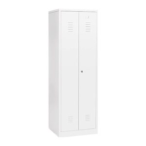 Gürkan Putzmittelschrank 112296 verkehrsweiß 4 Fachböden 60,0 x 50,0 x 180,0 cm, aufgebaut, 1 St.