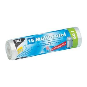 STARPAK Müllbeutel 60,0 l transparent 12,0 µm, 15 St.
