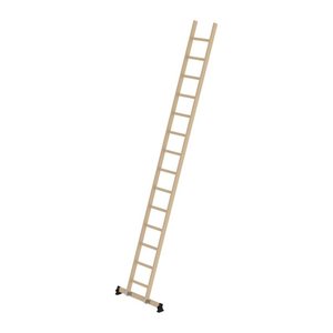 MUNK Anlegeleiter 33118 natur 14 Sprossen, H: 416,0 cm