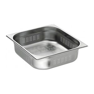 Bartscher GN-Behälter Top Line 2/3 perforiert silber 9,0 l, 1 St.