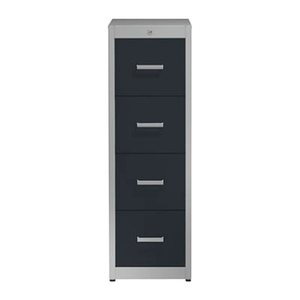 mauser client entry Hängeregistraturschrank alu, anthrazitgrau 4 Schubladen 43,4 x 60,0 x 135,0 cm, 1 St.